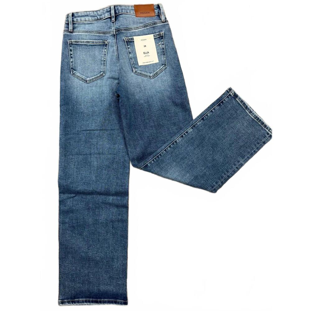 Women's Blue Straight-Leg Jeans - Brand: